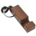 thumbnail image 1 of Wooden Phone Stand with Keychain for Desk Use Free Hands for Video Watching Light Brown Compact, 1 of 5