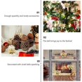 thumbnail image 4 of Christmas Tree Bows Miniature Christmas Fabric Bows Fireplace Stair Railings Gold Decoration 6Pcs, 4 of 5