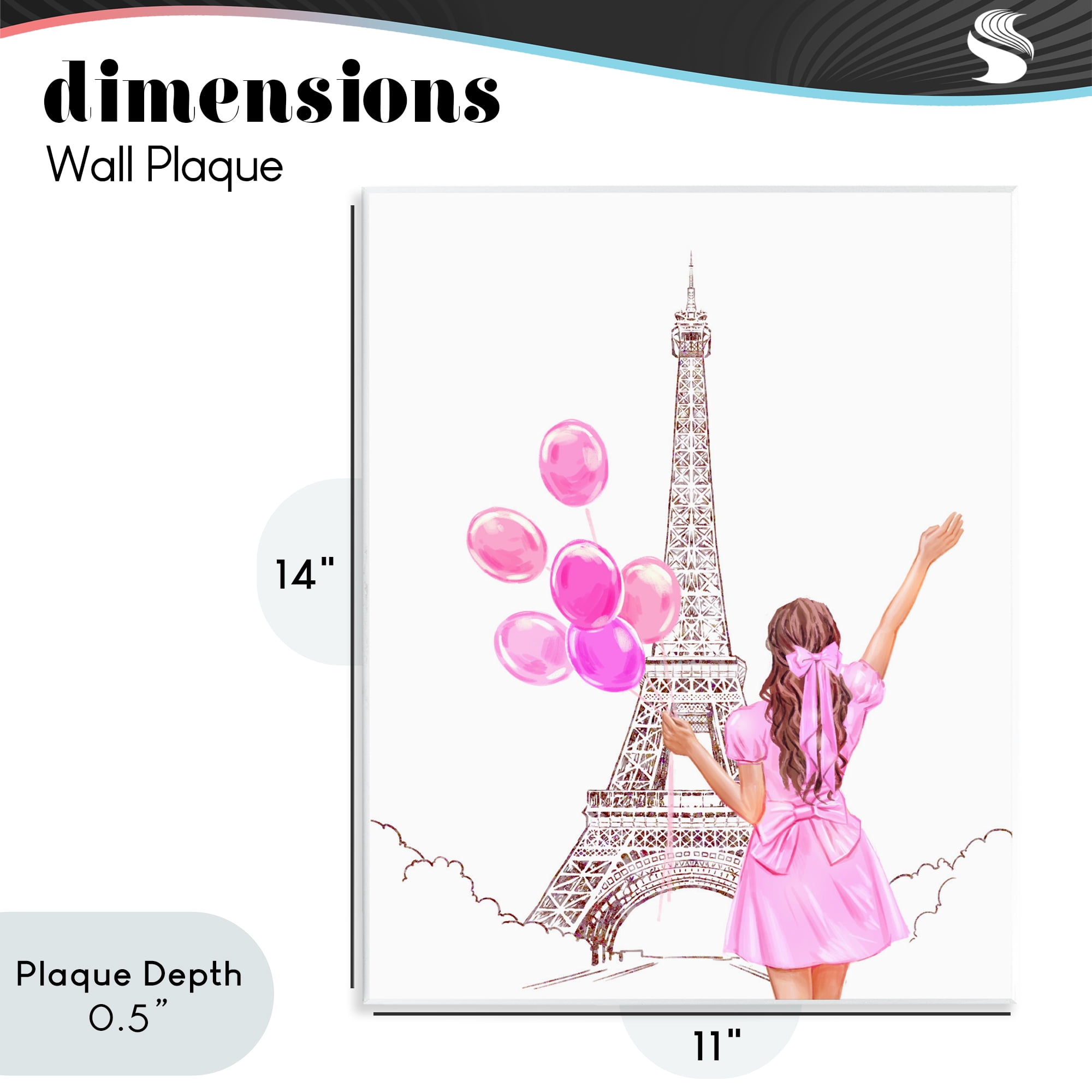 Stupell Industries Chic Paris Celebration Wall Plaque Art, design by Ziwei Li