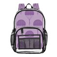 thumbnail image 6 of Iauyy Clear Backpack Heavy Duty PVC Transparent Backpack for College Workplace, Purple Parachute, 6 of 8