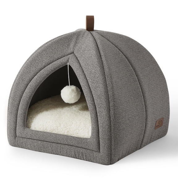 Cama de cama para gatos 2 en 1 para gatitos con almohada acolchada