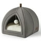 thumbnail image 1 of Cama de cama para gatos 2 en 1 para gatitos con almohada acolchada, 1 of 6
