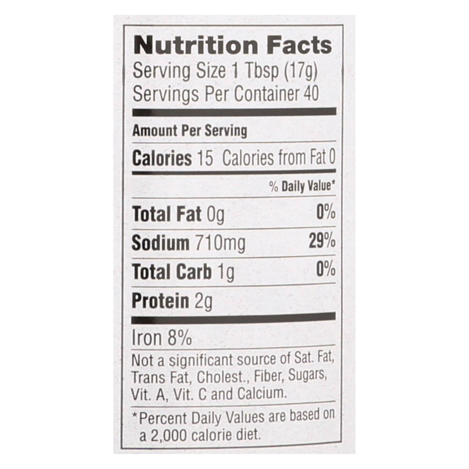 Tamari Soy Sauce - Reduced Sodium - Case of 6 - 20 Fl oz.