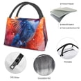 thumbnail image 4 of Honeii Vibrant Hummingbird Watercolor Art Print Cooler Bag Insulated, Large Leakproof Soft Sided Portable Cooler Bag,Lunch Box Lunch Bag, 4 of 6
