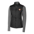 thumbnail image 2 of Women's Cutter & Buck Black Texas Longhorns Vault DryTec Stealth Hybrid Quilted Full-Zip Windbreaker Jacket, 2 of 3