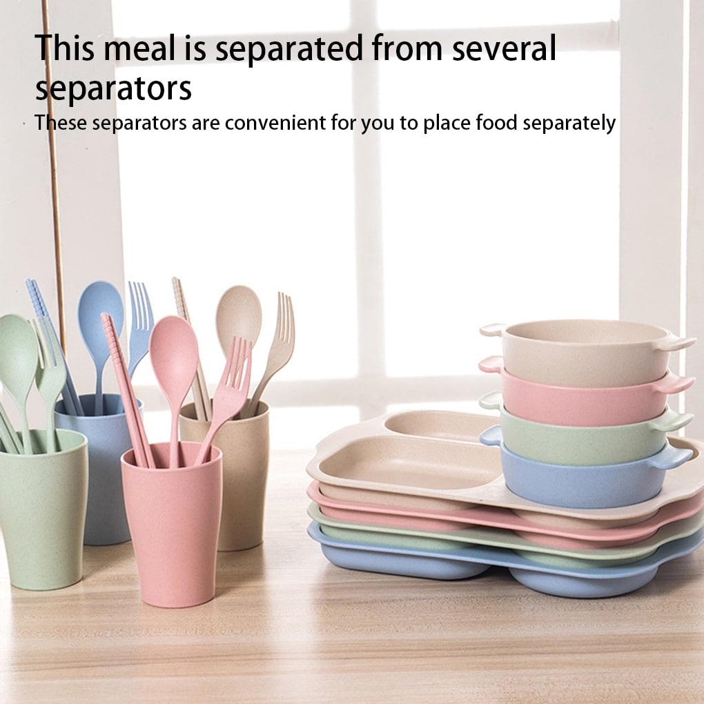 Lot De 2 Services Enfant - Assiette, Tasse, Coquetier + Bol - Thème Animaux