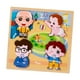 thumbnail image 1 of Rompecabezas de madera, regalo para niños, actividad de aprendizaje de motricidad fina Hombres, 1 of 9