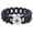 Black, variant on Snap Jewelry Silicone Stretch Bracelet in Purple with Single Snap Holder, 6.25 Inch Length