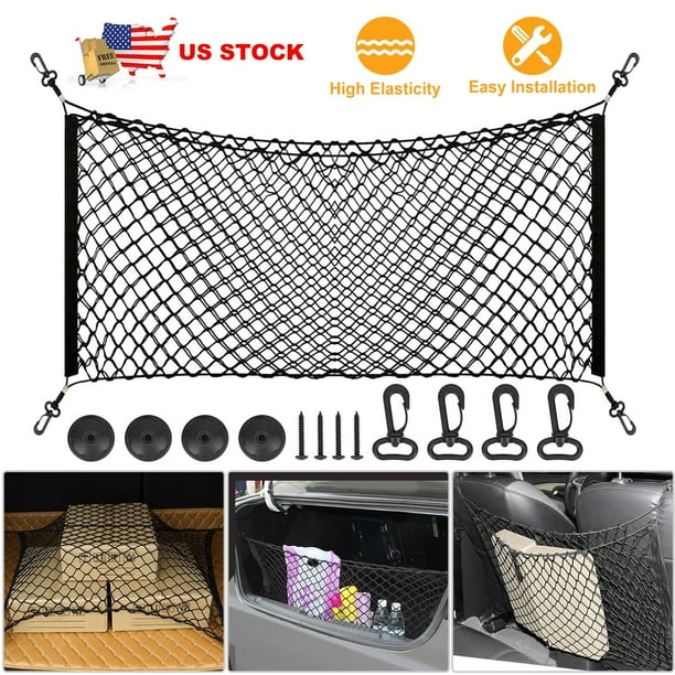 iMountek Trunk Cargo Net Stretchable Universal Elastic Truck Net Rear