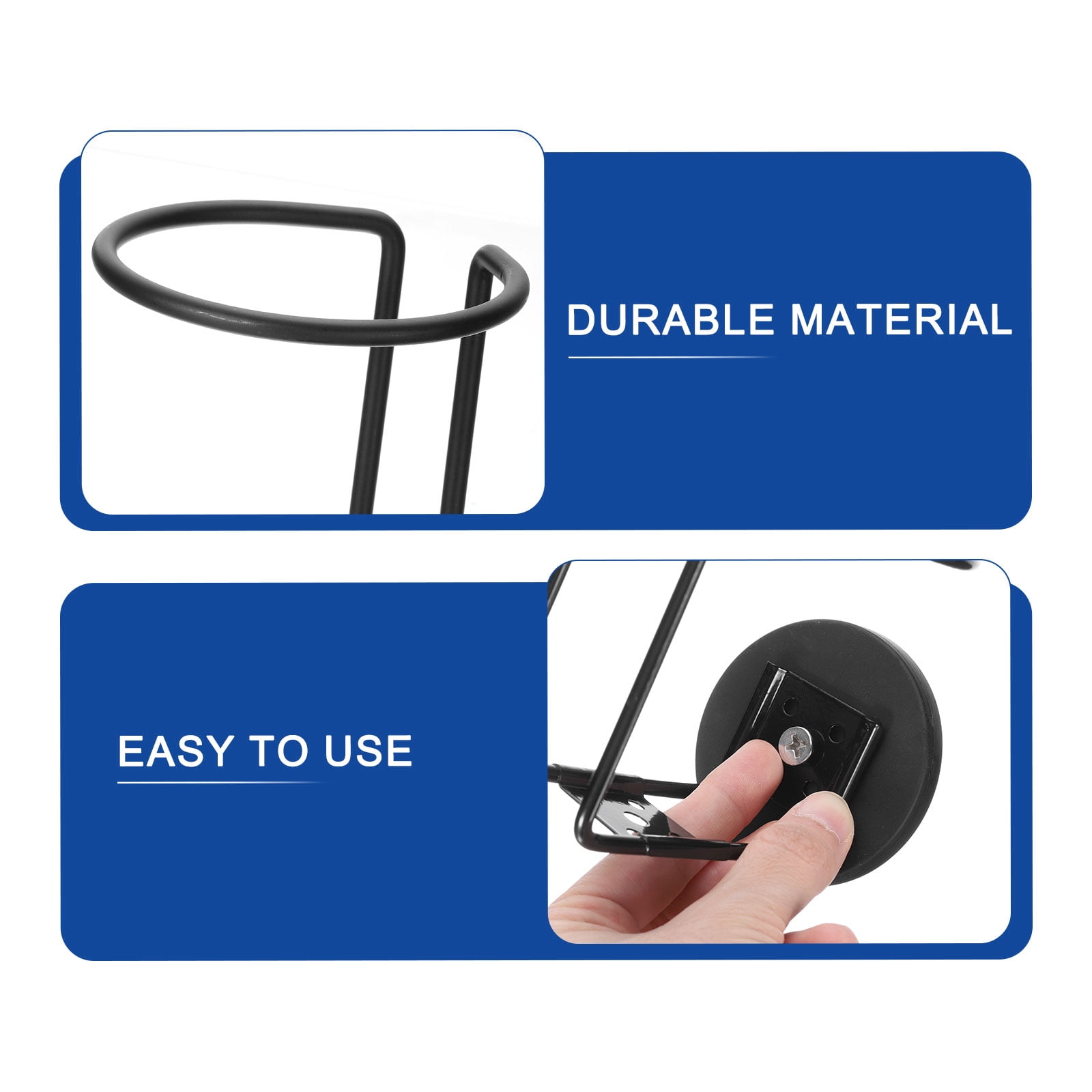 Unique Bargains Cup Holder Magnet Drink Holders for Treadmill Mower Truck 6Pcs Black