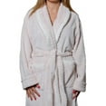 thumbnail image 4 of Women's Robe Warm Fleece Long Plush Bathrobe Deluxe Soft Textured Loungewear Sleepwear Shawl S-XL, 4 of 4