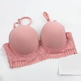 thumbnail image 5 of AJGRHE Women Plus Size BraElegant Lace Underwire Push Up Bra Set Comfortable and Breathable Support for Full Figure 100D Pink, 5 of 5