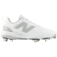 thumbnail image 2 of New Balance Womens FUSEv5 Low Metal Softball Cleats White/Grey 7.5, 2 of 6