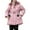 Pink, variant on Tisuna Little Girls Coat Solid Color Long Sleeve Hooded Jacket Warm Soft Autumn Winter Girls Zipper Outerwear Khaki Size 7-8 Years