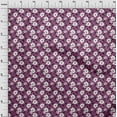 thumbnail image 3 of oneOone Velvet Dark Magenta Fabric Florals Craft Projects Decor Fabric Printed By The Yard 58 Inch Wide-D6O, 3 of 5