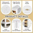 thumbnail image 6 of Euroco 60'' Bathroom Vanity with Ceramic Sink Combo, Free Standing Single Vanity Set with 5 Drawers, Solid Wood Frame Bathroom Storage Cabinet, 6 of 9