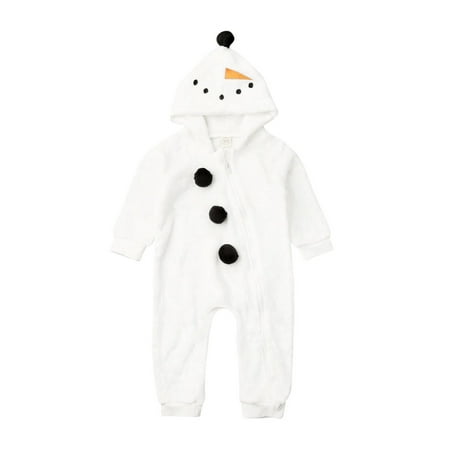 

Ma&Baby Christmas Frozen Newborn Kids Baby Boy Girl Snowman Romper Jumpsuit Winter Warm Clothes