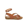 thumbnail image 2 of New Women Refresh Whisper-03 Leatherette Strappy Footbed Gladiator Sandal, 2 of 5