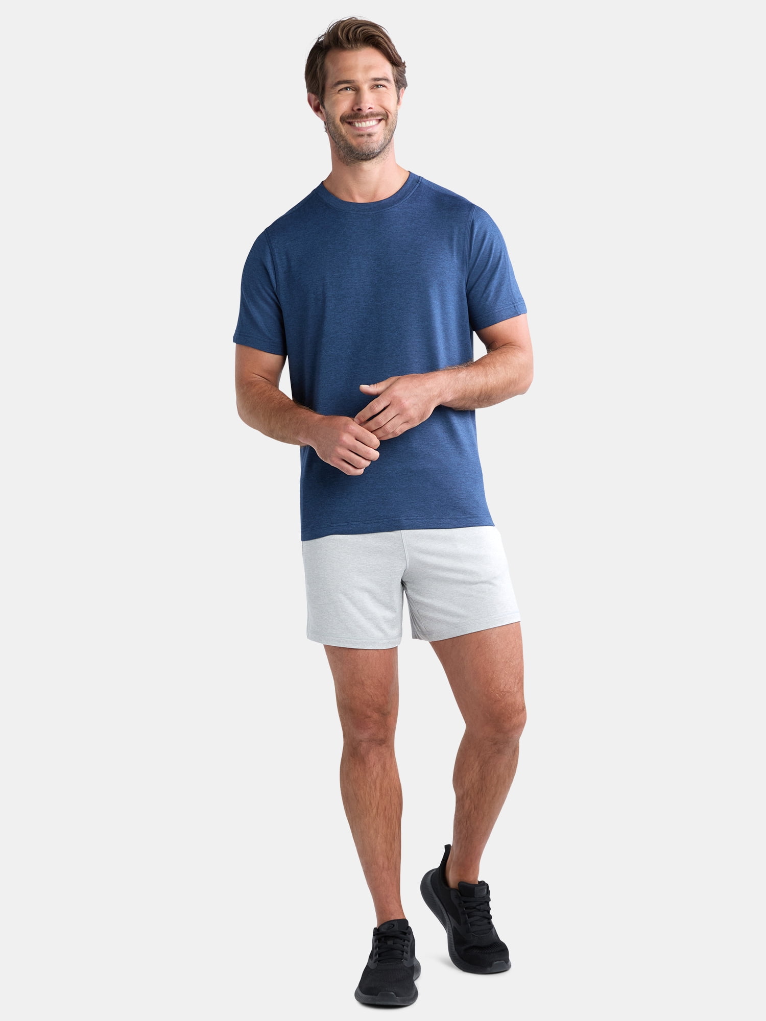 Athletic Works Men's and Big & Tall Men's Soft ButterCore Tee with Short Sleeves, Sizes S-5XL