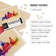 thumbnail image 3 of Lantern Press 1000 Piece Jigsaw Puzzle, Los Angeles, California, Skyline Abstract, 3 of 5