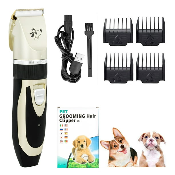 Dog Pet Shaver Clippers - Low Noise Rechargeable Dog Trimmer Cordless ...