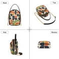 thumbnail image 3 of FORMRS Crossbody Bag for Women Quilted Travel Shoulder Cell Phone Purse with Chain Strap Handbag, Black Clover Pattern, 3 of 7