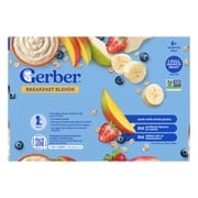 (2 pack) Gerber 2nd Foods Fruit & Cereal Puree Favorites Baby Food, Variety Pack, 4 oz Tubs (32 Pack)