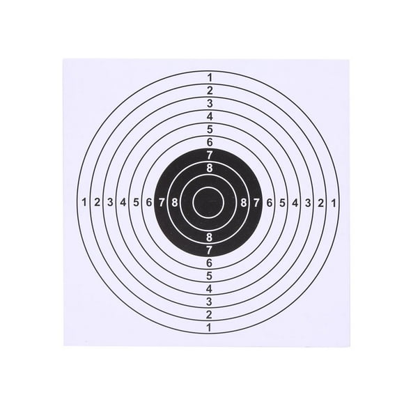 LHCER Archery Paper Targets, 100Pcs 14*14cm Archery Target Paper For Shooting Hunting Practice Used In Archery Ranges And Clubs,Great For Shooting Or Hunting Practice