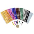 12mm SS50 Black Jet Self Adhesive Acrylic Rhinestones Plastic Face Gems