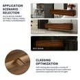 thumbnail image 6 of FFZ 60 inch Wall-Mounted Bathroom Vanity Resin Sink Soft Close Drawer Float Mounting, 6 of 12