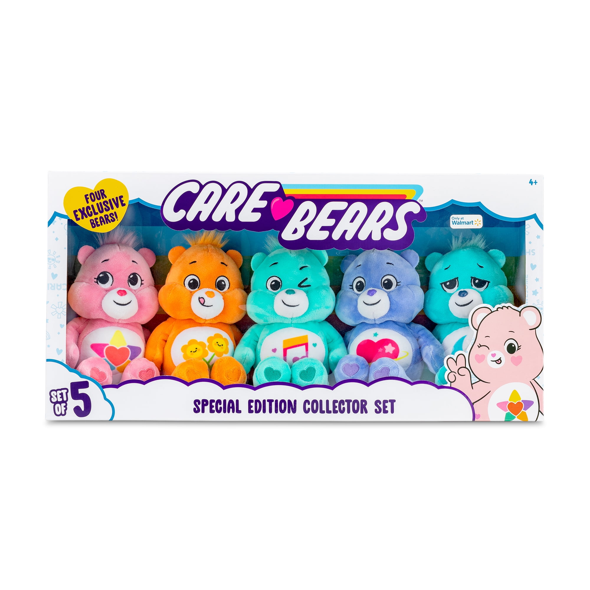 Care Bears Pink Cheer Bear Worlds Smallest Plush Pocket Size 3' 2pk for sale online 