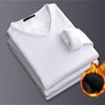 thumbnail image 5 of Blekii Men's V-Neck Thermal Shirt, Fleece Lined Base Layer Top, Thickened Warm Undershirt for Winter, Soft Brushed Interior, Comfortable for All-Day Wear, Essential Cold Weather, 5 of 6