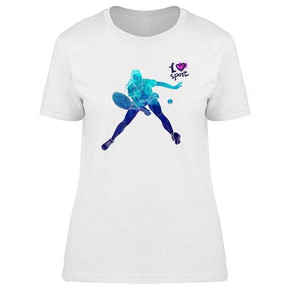Female Player I Love Sport T-Shirt Women -Image by Shutterstock, Female Small