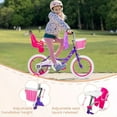 thumbnail image 3 of hykolity 14 inch Kid Bikes for Age 4-7 Years Old, Girl Bikes in Purple Rider Height 41-53 inch with Adjustable Seat, Doll Seat and Training Wheel, 3 of 7