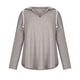 thumbnail image 4 of Blusas Para Mujer Camisas Conjuntos Tops Otoño / Invierno Cuello en V Color Sólido Manga Larga Top Casual Sudadera Con Capucha Suelta Odeerbi  ODB139258, 4 of 7