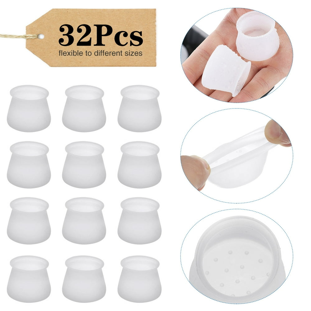 32PCS Silicone Furniture Chair Legs Caps, Furniture Leg Silicon