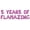 Pink, variant on Letter Balloons - 5 YEARS OF FLAMAZING 16" Inch Alphabet Letters Foil Mylar Balloon 5th Birthday Party Banner (Gold)