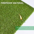 thumbnail image 4 of Fas Home 15' x 43' Artificial Grass Turf 0.8" Indoor Outdoor, Fake Grass Rug Realistic Synthetic Grass with Drain Holes Pet Grass Carpet for Patio Garden Lawn Landscape Balcony, 4 of 7