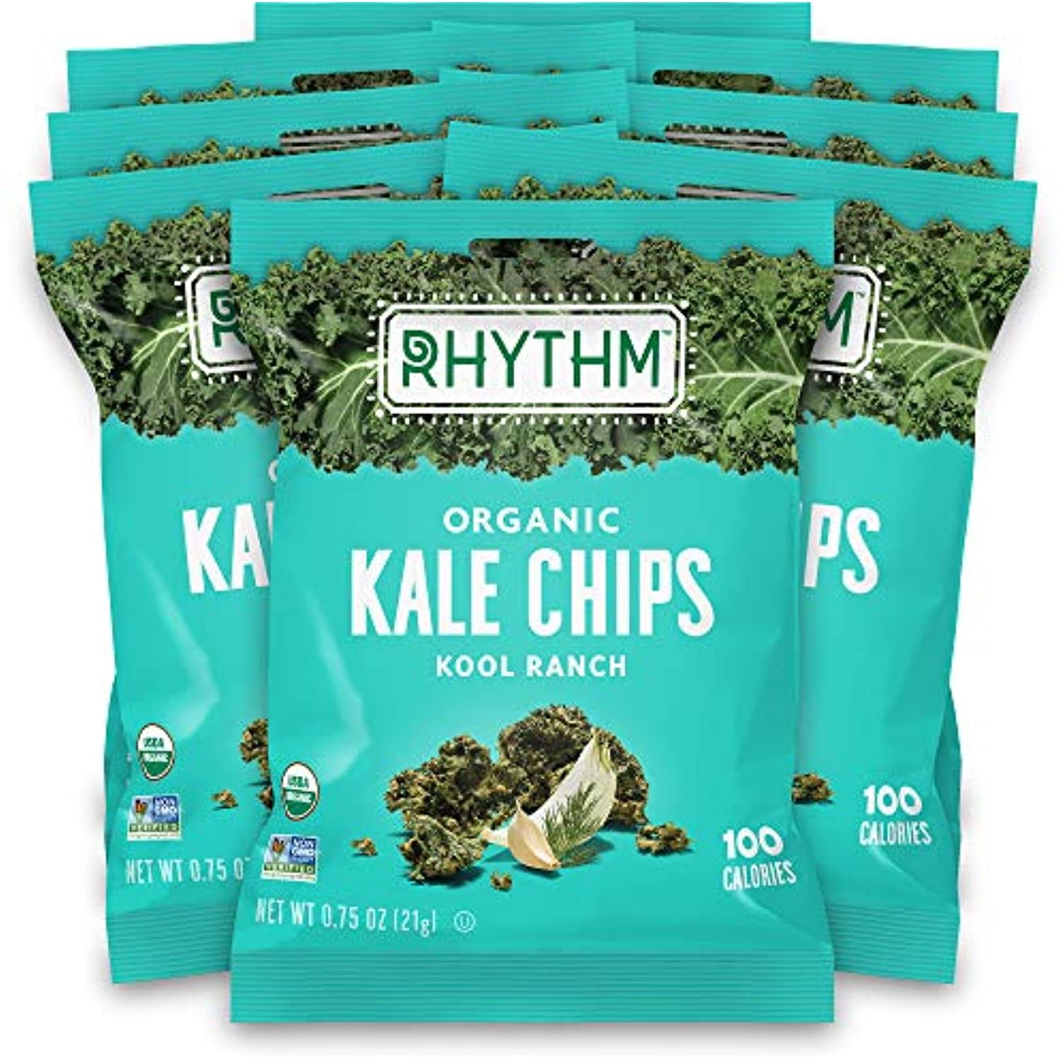 Rhythm Superfoods Kale Chips, Kool Ranch, Organic And NonGmo, Single