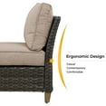 thumbnail image 5 of Grand Patio Outdoor Furniture, Patio Wicker Armless Sofa, Beige, 5 of 6