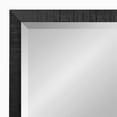 thumbnail image 3 of Kate and Laurel Reyna Modern Rectangle Wall Mirror, 20 x 30, Black, Framed Rectangular Bathroom Vanity Mirror with Ribbed Texture and Beveled Edge, 3 of 7