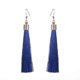 thumbnail image 2 of Pendientes largos shaofei con borlas y flecos étnicos para mujer Estilo bohemio con cristales Color Verde militar Código de modelo 5681, 2 of 3