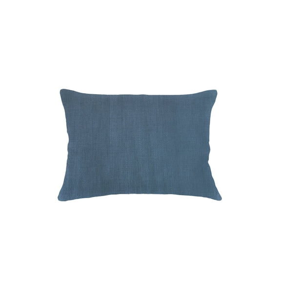 So Soft Linen Marine Blue Pillow 14x20 Down Alternative