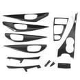 thumbnail image 2 of 11Pcs/Set Sec Fibre de Carbone Décoration Intérieure Centre Console Engrenage Sortie d'Air Intérieur Porte Instrument Couvercle Garniture Ajustement pour Q50 2014-2017, 2 of 8