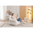 054 Large Size Teddy Fabric Bean Bag Chair Lazy Sofa Chair Sponge