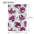 thumbnail image 3 of Pofeuu Tulips Flowers Print Travel Document Organizer Passport Holder Men Women for Family (6.5 in x 4.5 in),Wallet Holder Credit Card Clutch Bag Case, 3 of 5