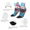 thumbnail image 3 of Goofa Cute Underwater Axolotl Pattern Non Slip Socks with Grips for Elderly, Crew Socks Yoga Hospital Socks Cushioned Sole Gripper Socks for Men Women, 3 of 5