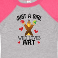 thumbnail image 4 of Inktastic Artist Just A Girl Who Loves Art Girls Baby Bodysuit, 4 of 5
