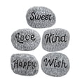thumbnail image 4 of Minkissy 5Pcs Garden Rocks Resin Ornaments Grey Decorative For Craft Projects, 4 of 6