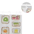 thumbnail image 5 of Yayeee Shower Curtain with Hooks 72"x72" Waterproof Fabric Bathroom Hanging Decor, Toasts Pattern, 5 of 5